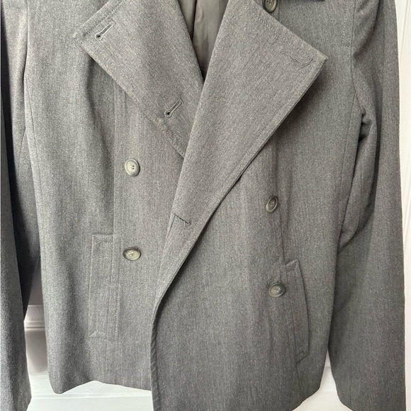LOFT Gray Pea Coat Timeless - Picture 5 of 8